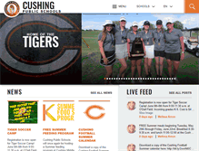 Tablet Screenshot of cushingtigers.com